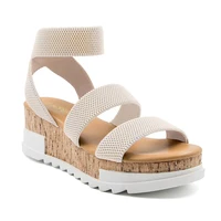 Summer Women's Sandals Platform Casual Wedge Shoes Moms Cork Elastics Strap Fashion Sandalias