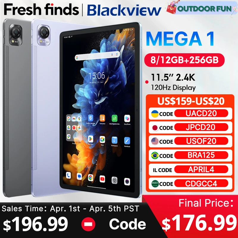 Blackview MEGA 1 8コア12GB＋12GB 256GB
