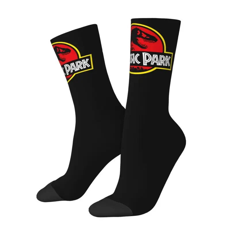 Jurassic Park Uomo Donna Crew Socks Unisex Fun 3D Printed Dinosaur World Dress Socks