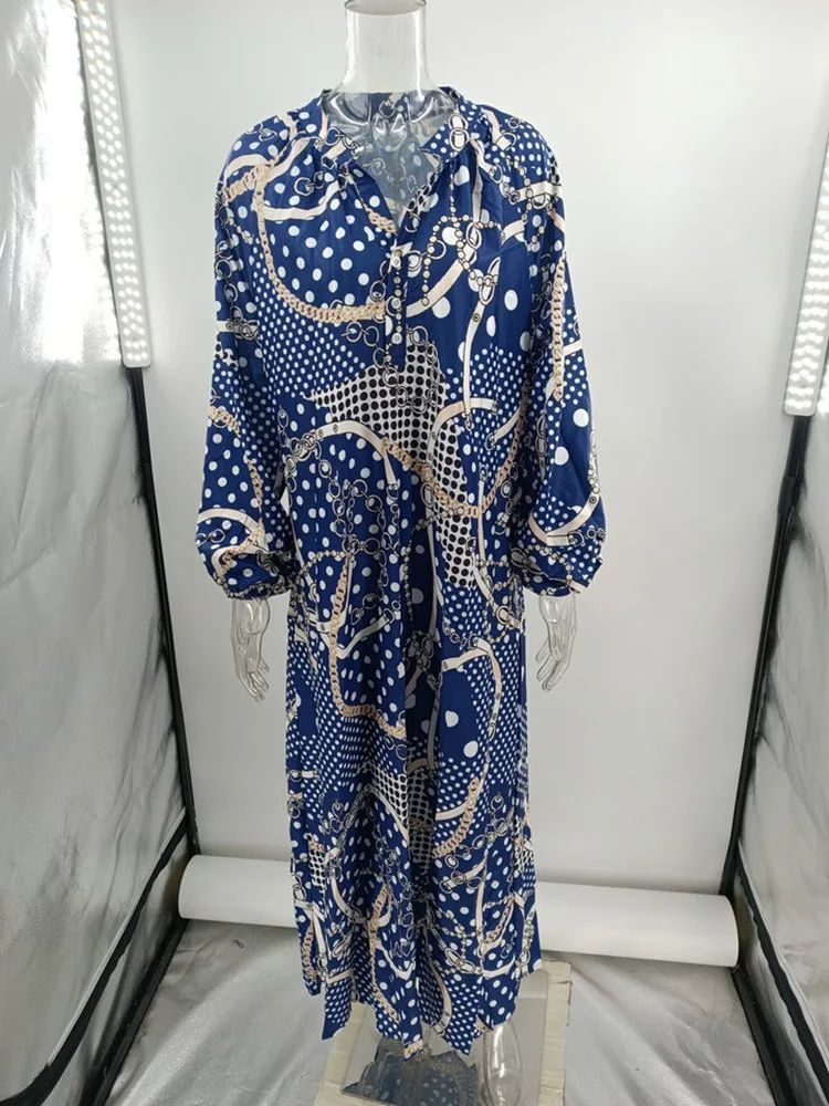 Vintage Deep V-neck Kaftan