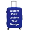 Custom Your Design Cover Suitcase Travel Luggage Cover Elastic Customized Logo Printed Suitcase Cover Protector Fit 18-32 Inch 2