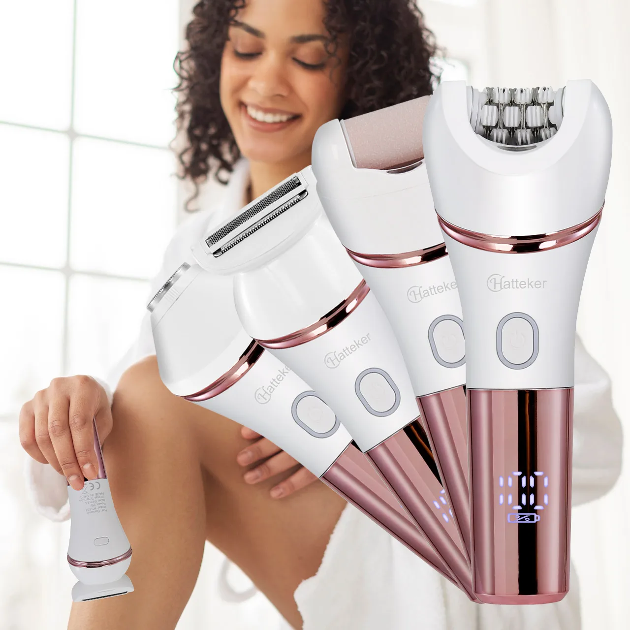Hatteker epilator för kvinnor hårborttagning för ben bikini ansikte_voghion.com