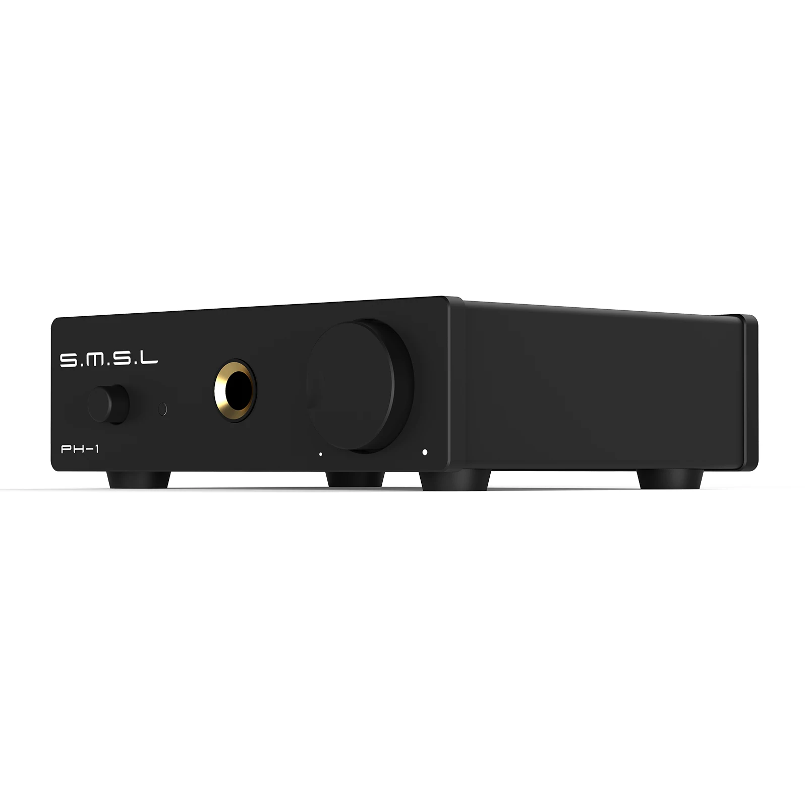 SMSL PH-1 고음질 MM 포노 앰프 (내장형 헤드폰 앰프 포함) 초저왜곡 46dB 골드 게인 오디오 애호가용