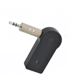 Wireless Bluetooth Car Audio Receiver and Amplifier with 3.5mm AUX and Microphone (Black)