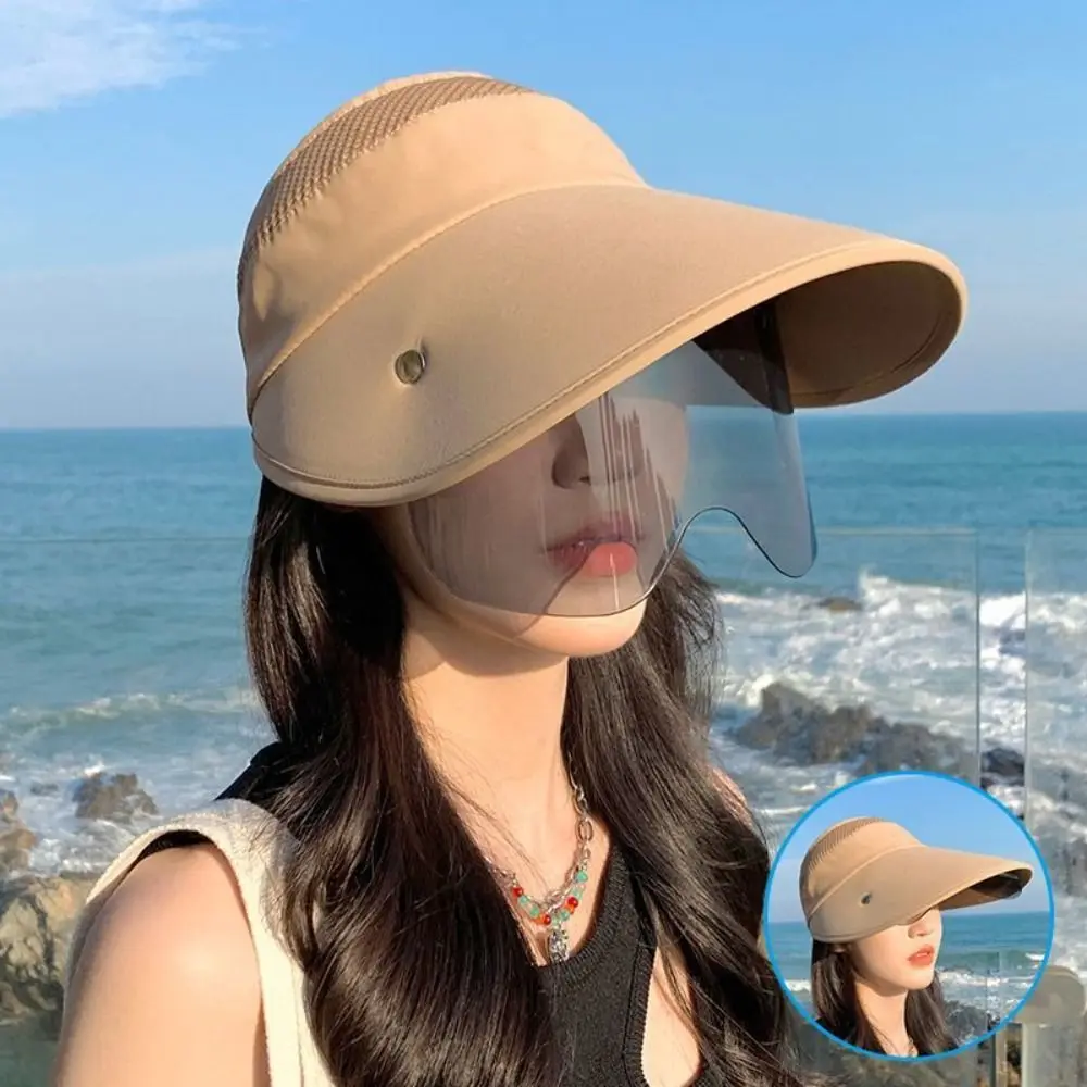Neue Outdoor Weibliche Sommer Hut Sonnencreme Sonnenbrille Schirmmütze Sport Kappe Sonnenhüte Leere Top Hut Anti-Uv Strand Hut – Detail 10