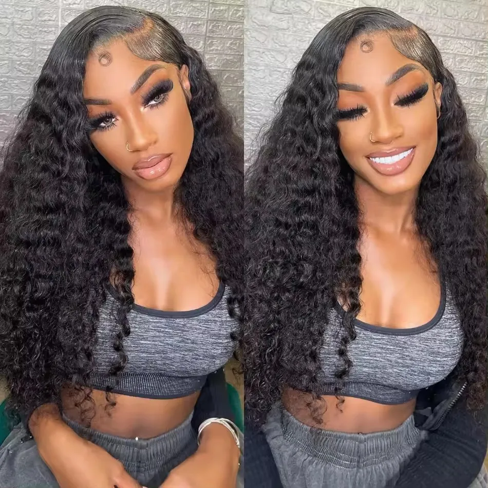 

4*4 Jerry Curly Wigs Human Hair Transparent Lace Closure Brazilian Hair Curly Wigs Cheap Kinky Curly Lace Front Wigs For Women