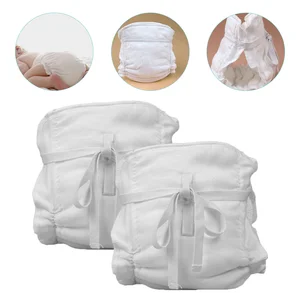 2 Pcs Baby Assesorries Cotton Diaper Pant Reusable Diapers Soft Hunidififier for Training Infant Washable Things Babies