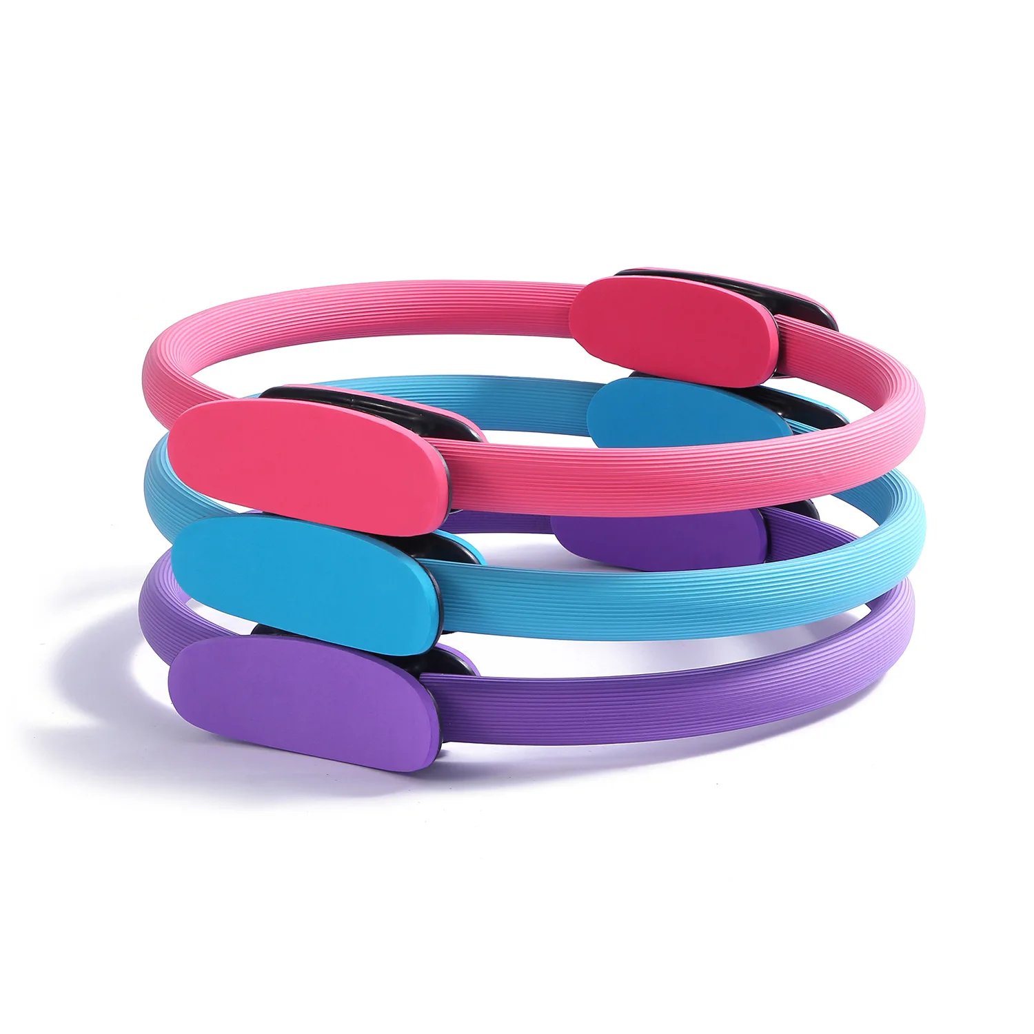 38cm Yoga Fitness Pilates Ring Women Girls Circle Magic Dual Exercise Home Gym Workout Sports Lose Weight Body Resistance 5color