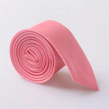 Cravatte strette di colore solido di alta qualità Cravatte strette da uomo Skinny Silm Cravatte per feste di nozze 5 cm di larghezza Cravatte da uomo da donna JC0015 1