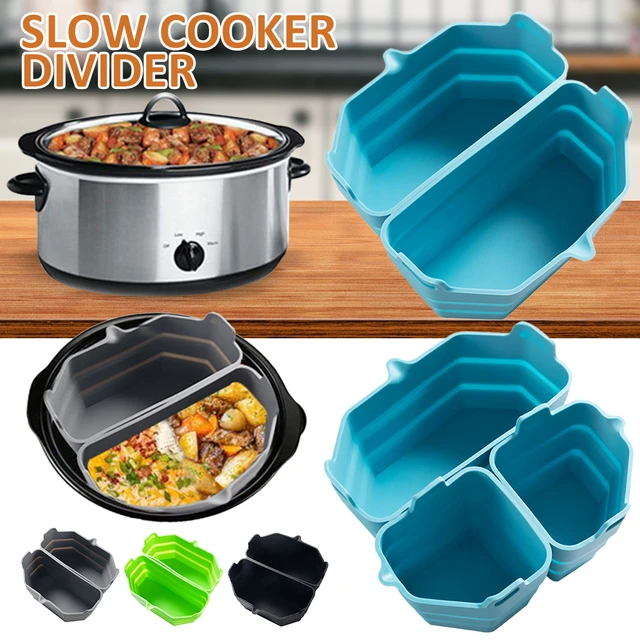 2Pcs Slow Cooker Liners Silicone Crock Pot Divider Reusable Safe Silicone Cooking  Bags Leakproof and Hear-Resistant Slow Cooker - AliExpress