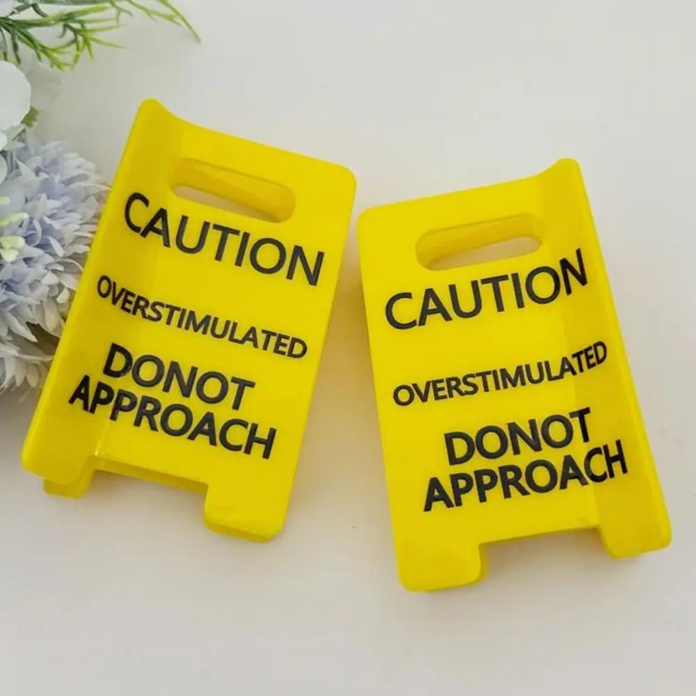 Neue Leuchtend Gelbe Haarklammer Mattierte Haaraccessoires Warnzeichen-Haarklammer Starker Halt Pferdeschwanzhalter Mädchengeschenk – Detail 5