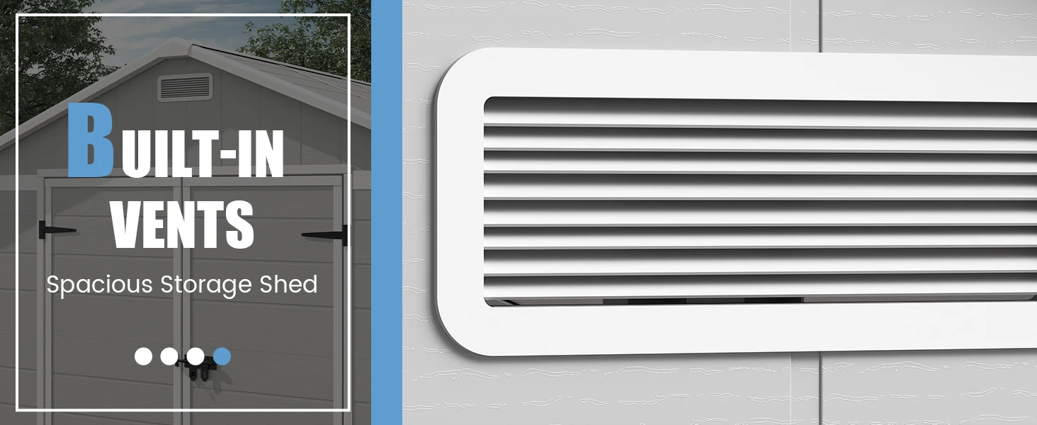 Detailed enlargement of resin storage shed vent