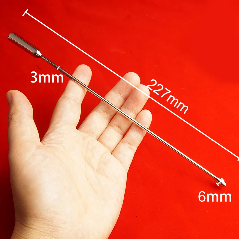 Stainless Steel Urethral Sound,Bullet Shaped Tip Penis Sounding Plug,Metal Urethra Dilator Masturbation Sounding,Penisplug