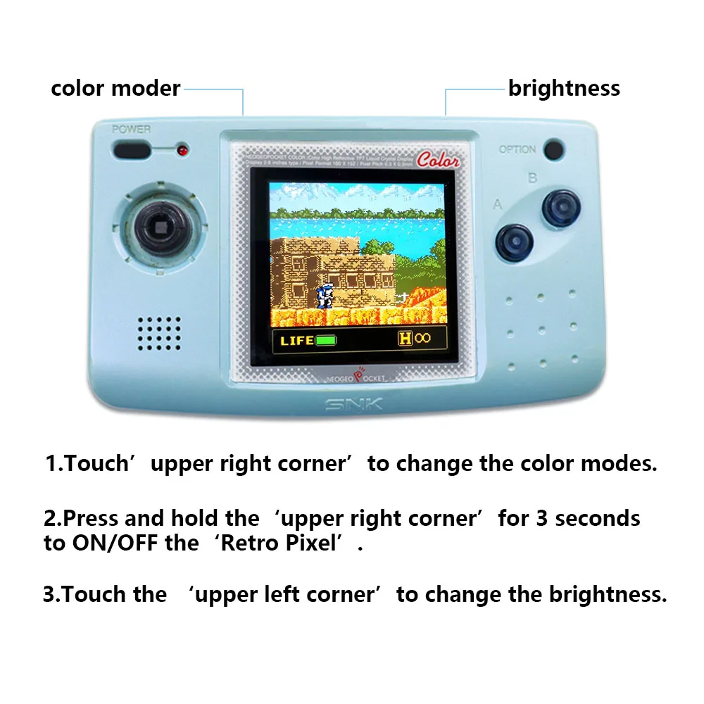 Hivelocidadeido Osd Ips Tela Backlight Lcd Mod Kits Colorido Mudando Display para Ngpc Magro - Image 2