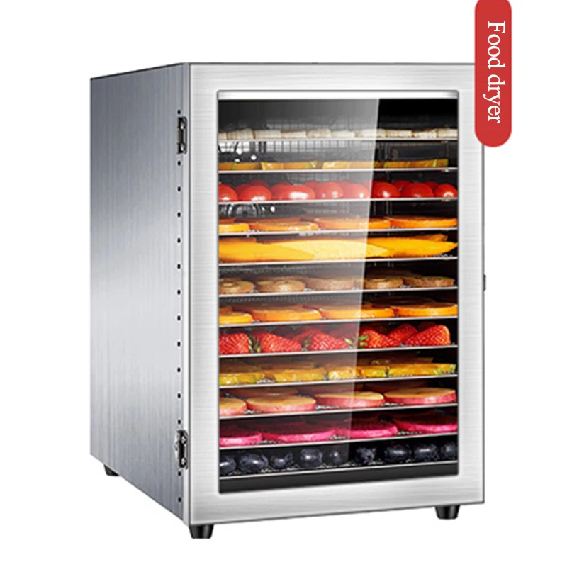 

12 Layers Fruit Dryer Food Household Small Snack Air-drying Cabinet Commercial of Stainless Steel Dehydrator Can Set Time