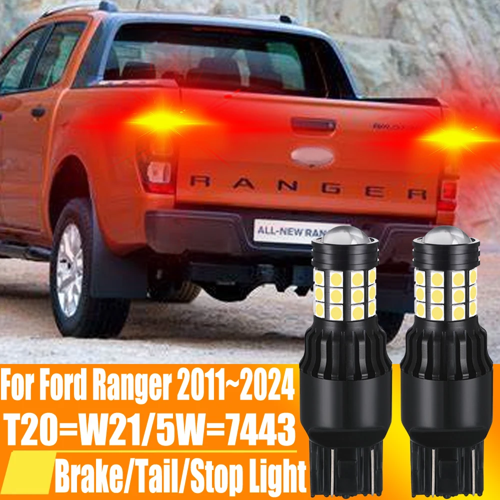 

Задняя фонарь тормозной лампы T20 W21/5W 7443 W21W 580 7440, задняя фонарь, задняя фонарь, без Hyper Flash Stop, фонарик 12 В для Ford Ranger 2011 ~ 2024