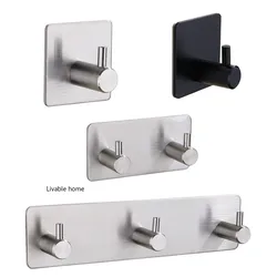 Golded Towel Hook Bathroom Accessories Hooks Metal Bathroom Bracket Kitchen Hooks Door Wall Clothes Towel Hook