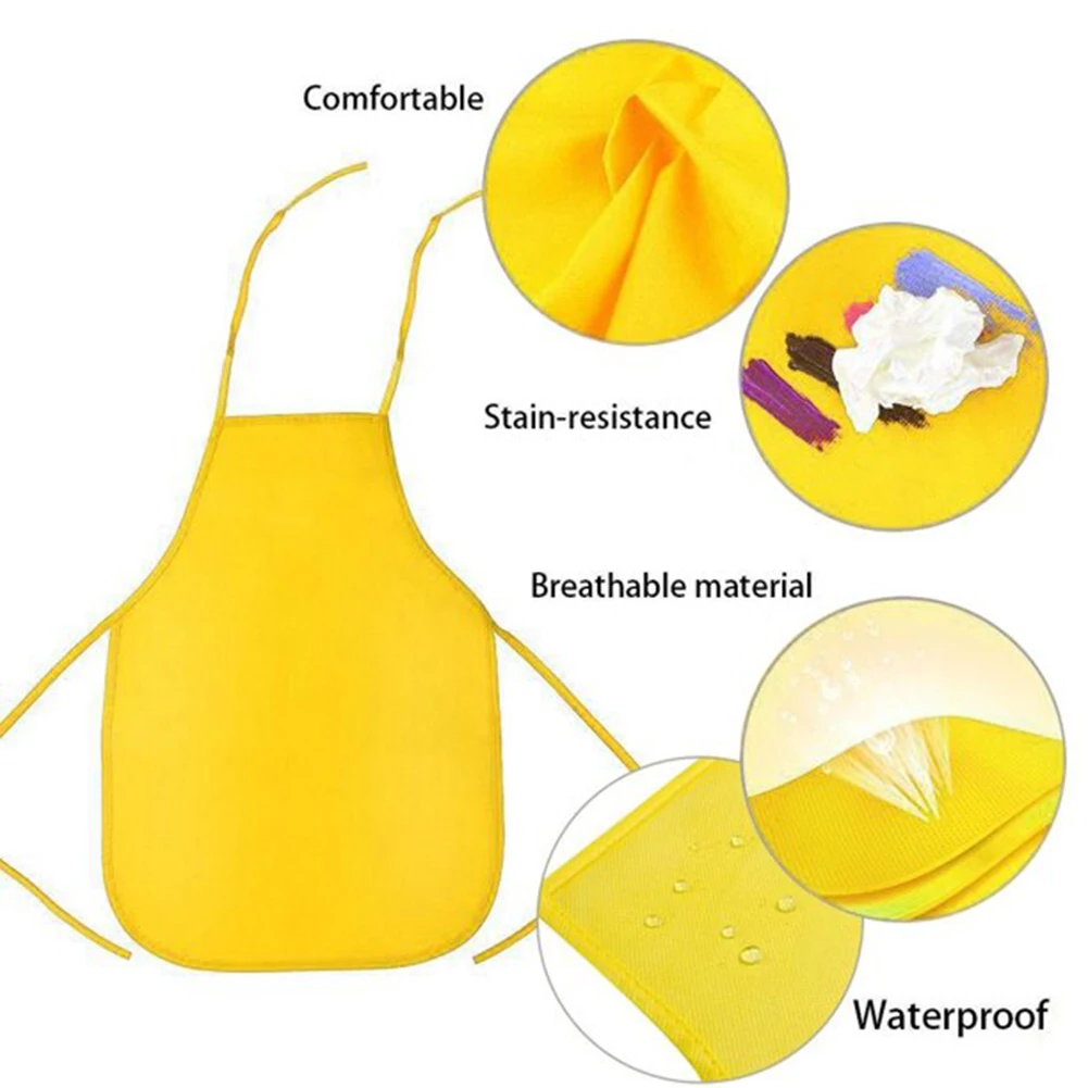 12pcs Kids Non-woven Fabric Apron 3