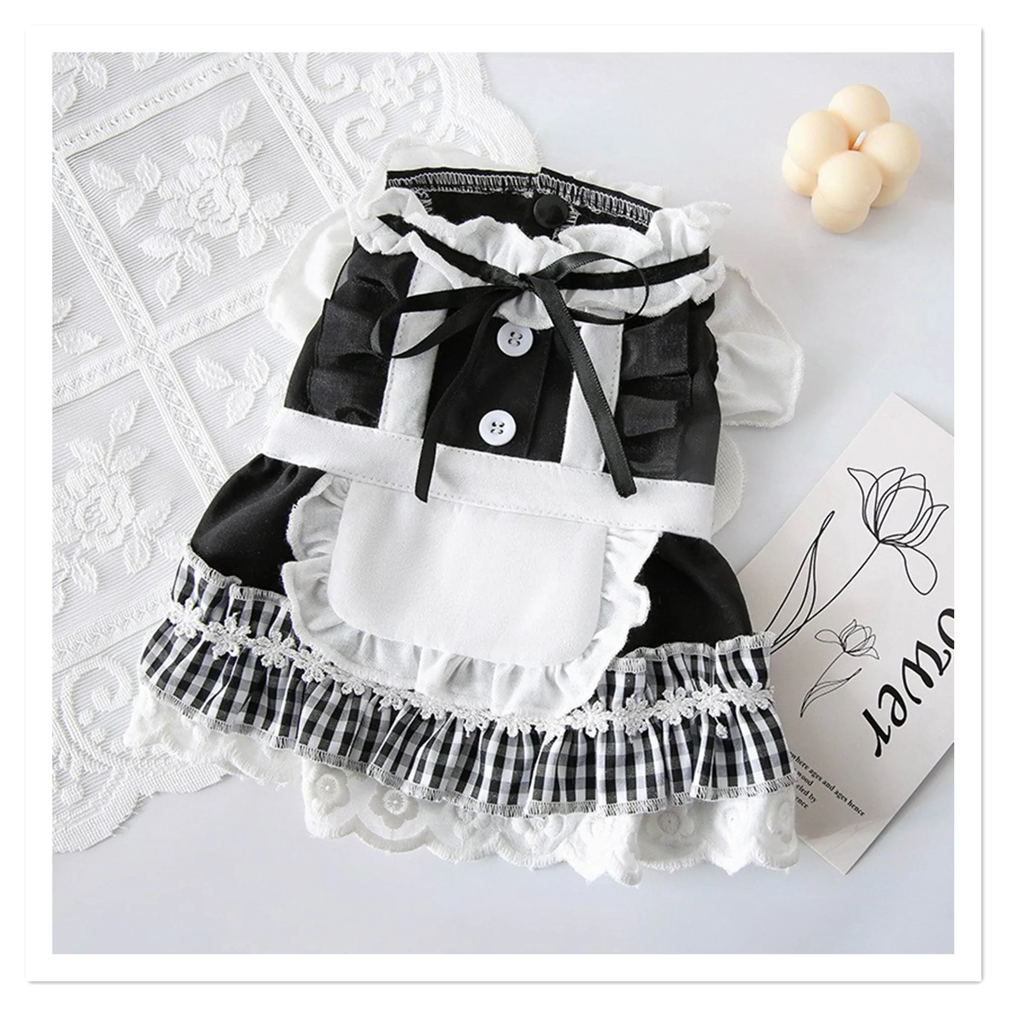 

Pet Dress Cat Slip dress Dog Clothes Summer Teddy Bibear Pomeranian Small Puppy Spring Summer Thin