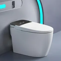 Smart Toilet for Bathroom with Auto Open & Close Lid and Seat, Warm Water and Dry,Heated Seat, Foot Sensor, Auto Flush 1