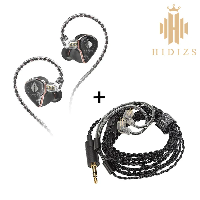 

Hidizs MD4 4 Balanced Armature Drivers HiFi In-ear Monitors with SE3.5-RC-01 Bundle
