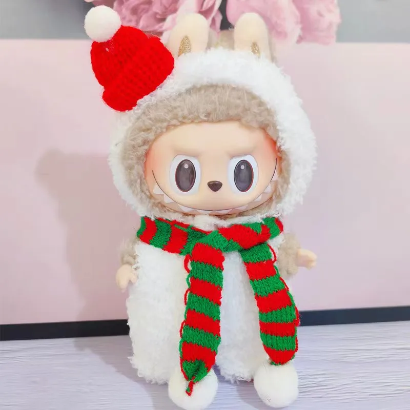 thumbnail image 1 of Mini ropa de peluche para muñecas, traje de 17cm, accesorios para Kpop, Exo, Labubu, Idol, oso, mono, ropa DIY, regalo para niños, 1 of 5
