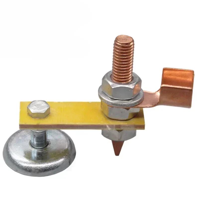 1PCS Magnetic Welding Ground Clamp Single Strong Magnet With Wire End Welding Head Sheet Metal Repair Machine Hitching Iron