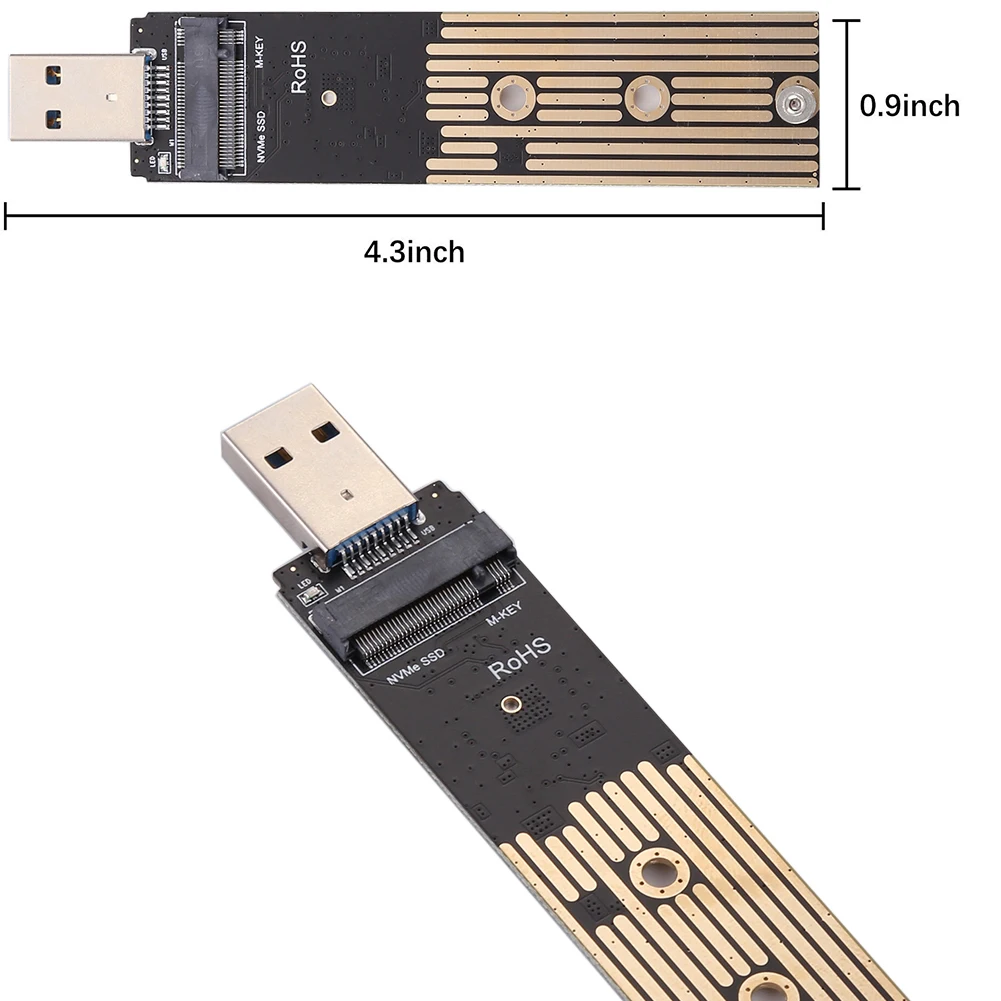 NVME ޴    PCI-E   ī, M.2 SSD-USB 3.1 , 2242 2260/2280