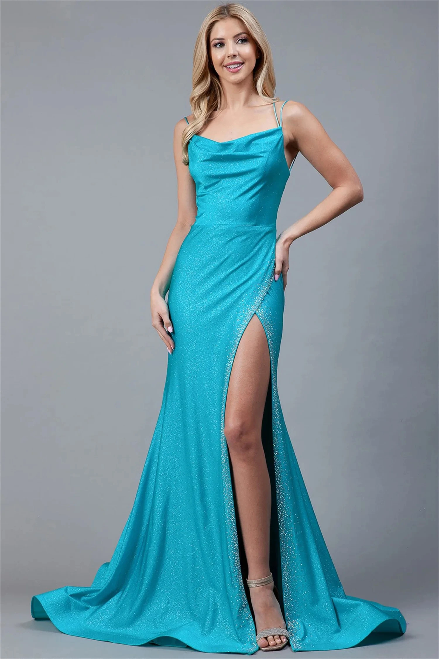

Light Prom Dresses Flash Slit Party Dress Women Elegant Luxury Birthday Dresses Ball Gown Prom Dress for Black GirlsCL-671