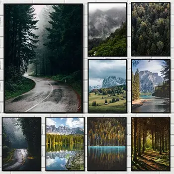 Mountain Nature Scenery Canvas 1