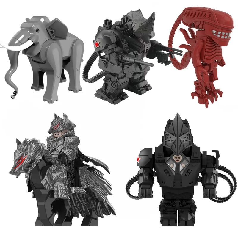 Figuras de Anime de Guerra Espacial para Crianças, Blocos de Montar, Presente para Crianças, Brinquedo de Montagem, Mini Personagens de Filmes, Figurinhas de Blocos