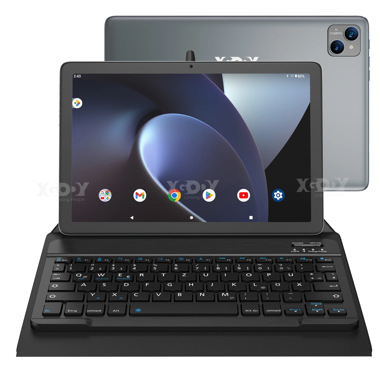 XGODY 10-дюймовый планшет Android Восьмиядерный IPS-экран 10 ГБ 256 ГБ ...