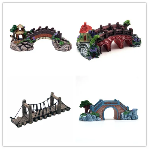 

Fish Tank Aquarium Landscaping Rockery Rockery Decoration Package Goldfish Tank Decoration Simulated Bridge Rock