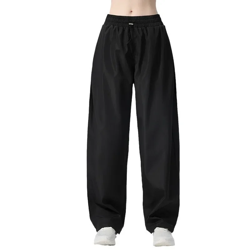 Loose Women's Sporty Yoga Pants Thickened Training Fitness Running Sweatpants Casual Gym Wear Loose Style Boarding Pants