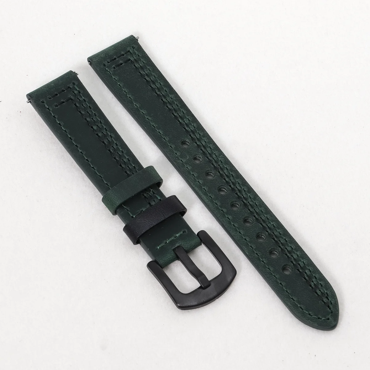 Premium Leather Watch Band - 20mm/22mm Sizes - Elegant Wrist Bracelet