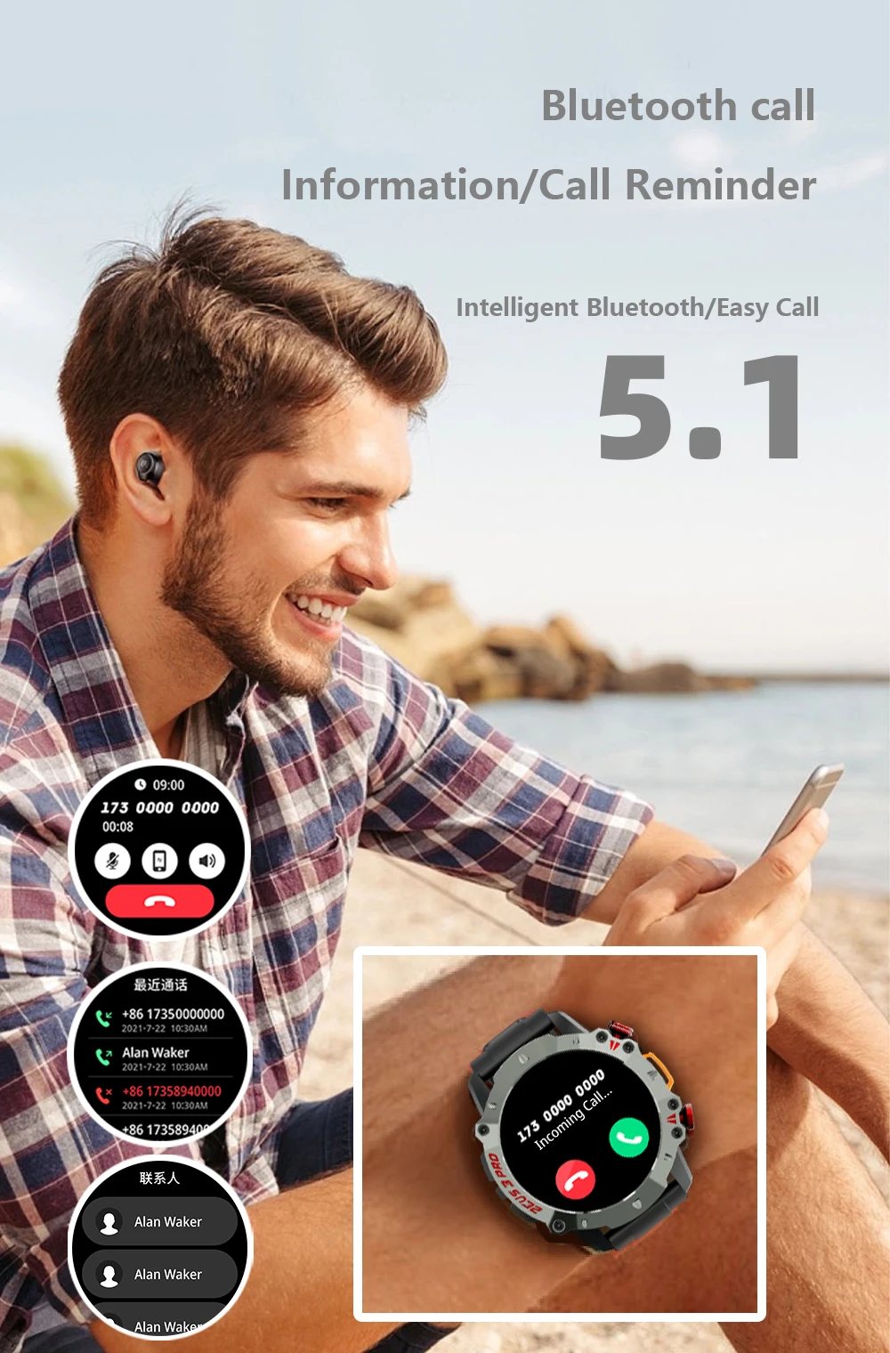 Heart Rate Monitor Smartwatch Ecg Homologado Heart Rate Sanlepus