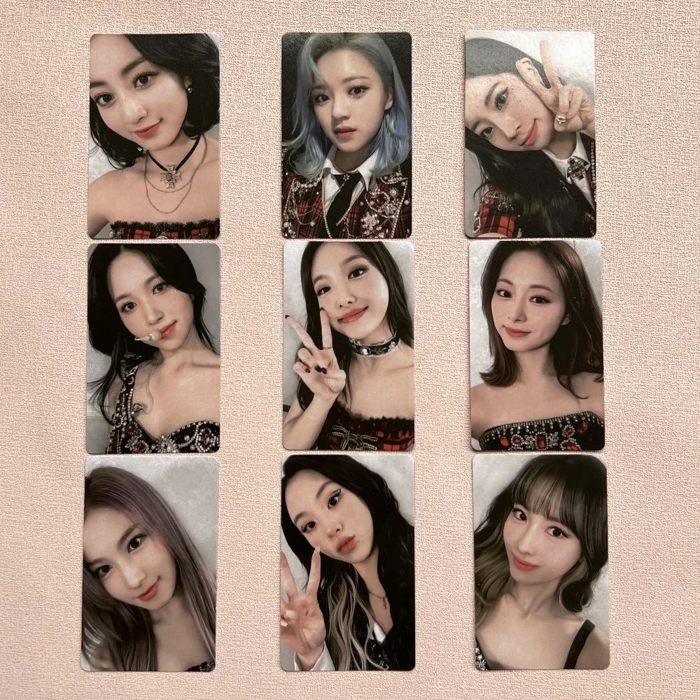 

9 Pcs/Set KPOP TWICE Selfie Card 4TH WORLD TOUR III IN SEOUL Concert DVD Photocards Double-Sided LOMO Cards Nayeno Sana Fans B40