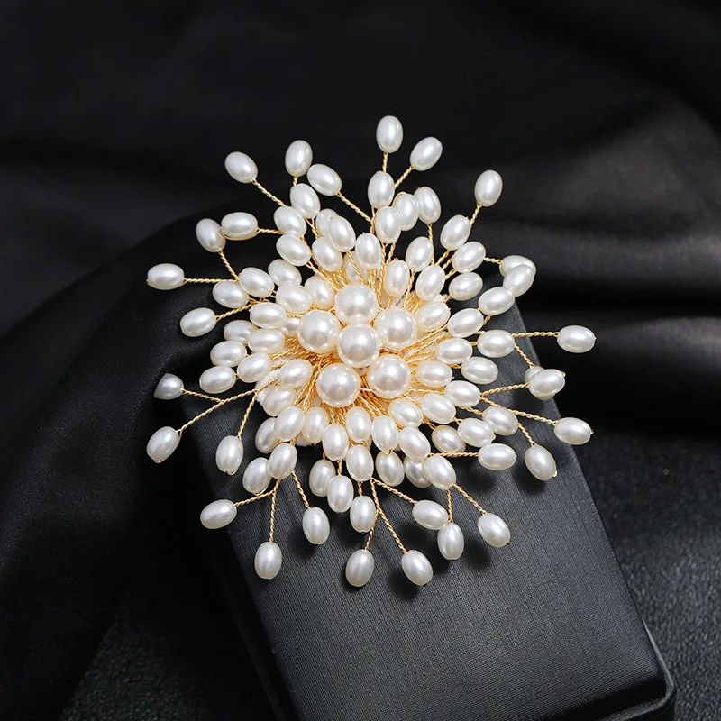 SHMIK Fashion Luxury Pearl Flower Brooches For Women Elegant Exquisite  Badges Crystal Clothing Jewelry Wedding Party Brooch Pin - AliExpress