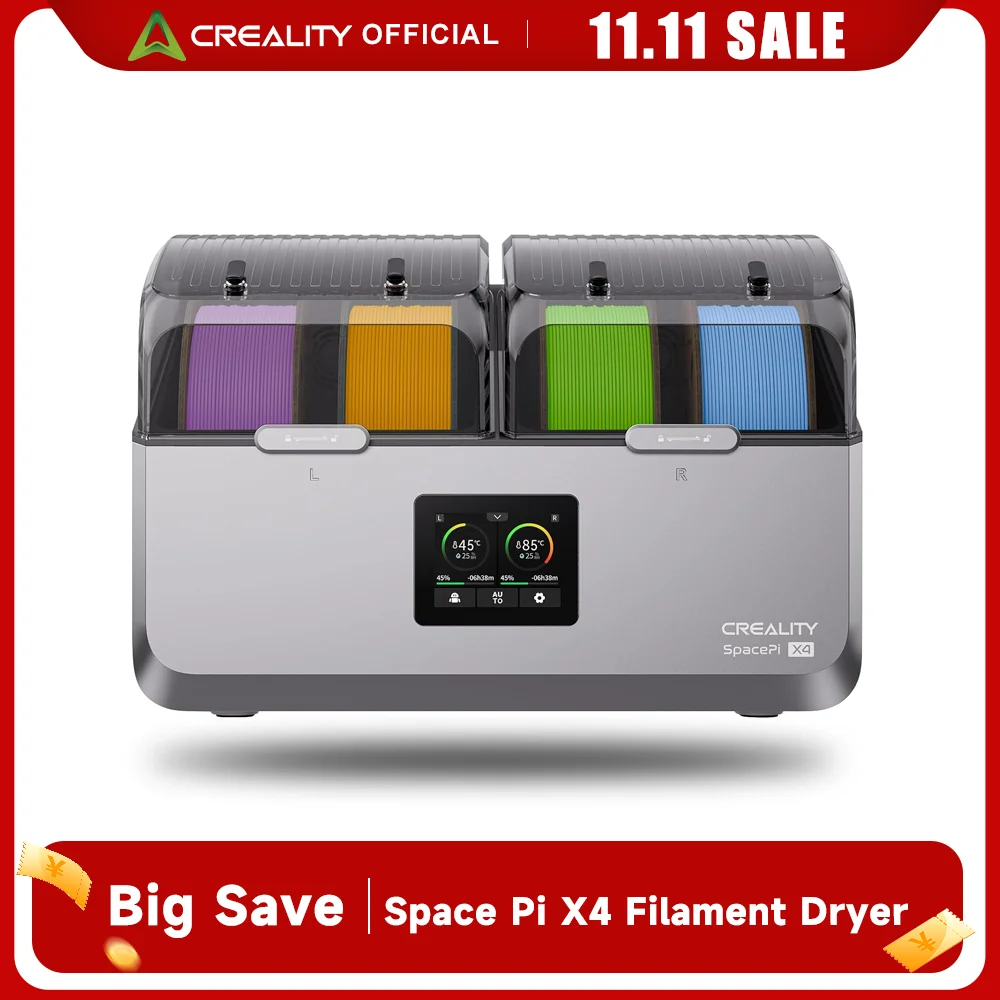 Creality Space Pi X4 フィラメントドライヤー 4 スプールフィラメント