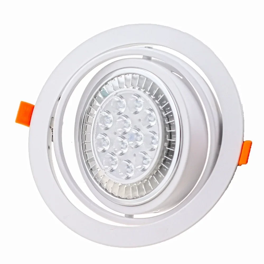 

Потолочный светильник, светильник для круглой регулируемой точечной лампы AR111, светодиодный держатель для чашки, встроенная рамка