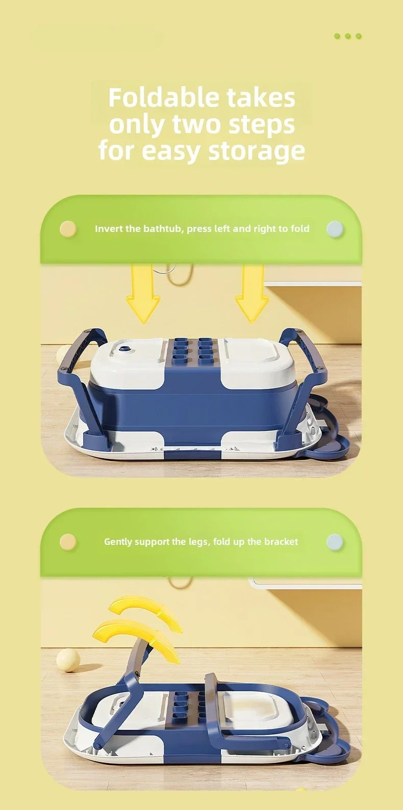 Foldable Baby Bath Tub Intelligent Temperature Display undefined