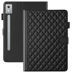 Elegant PU Leather Wallet Tablet Cover - Fashionable Protective Case in Chic Design for Pad Pro 12.7 2023 (Black)
