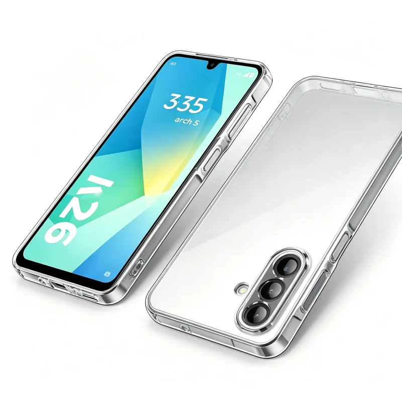 Shockproof Transparent Silicone Case - Ultra Thin Clear TPU Cover