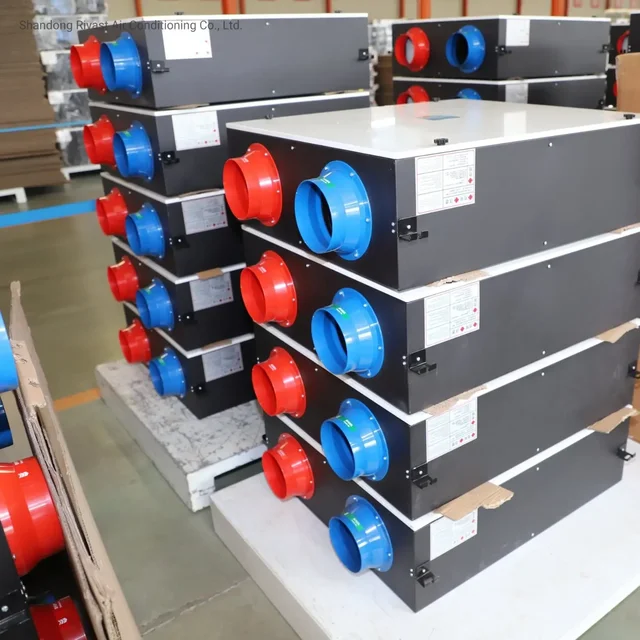 Fresh air recuperator heat recovery ventilation system with erv core unit 5