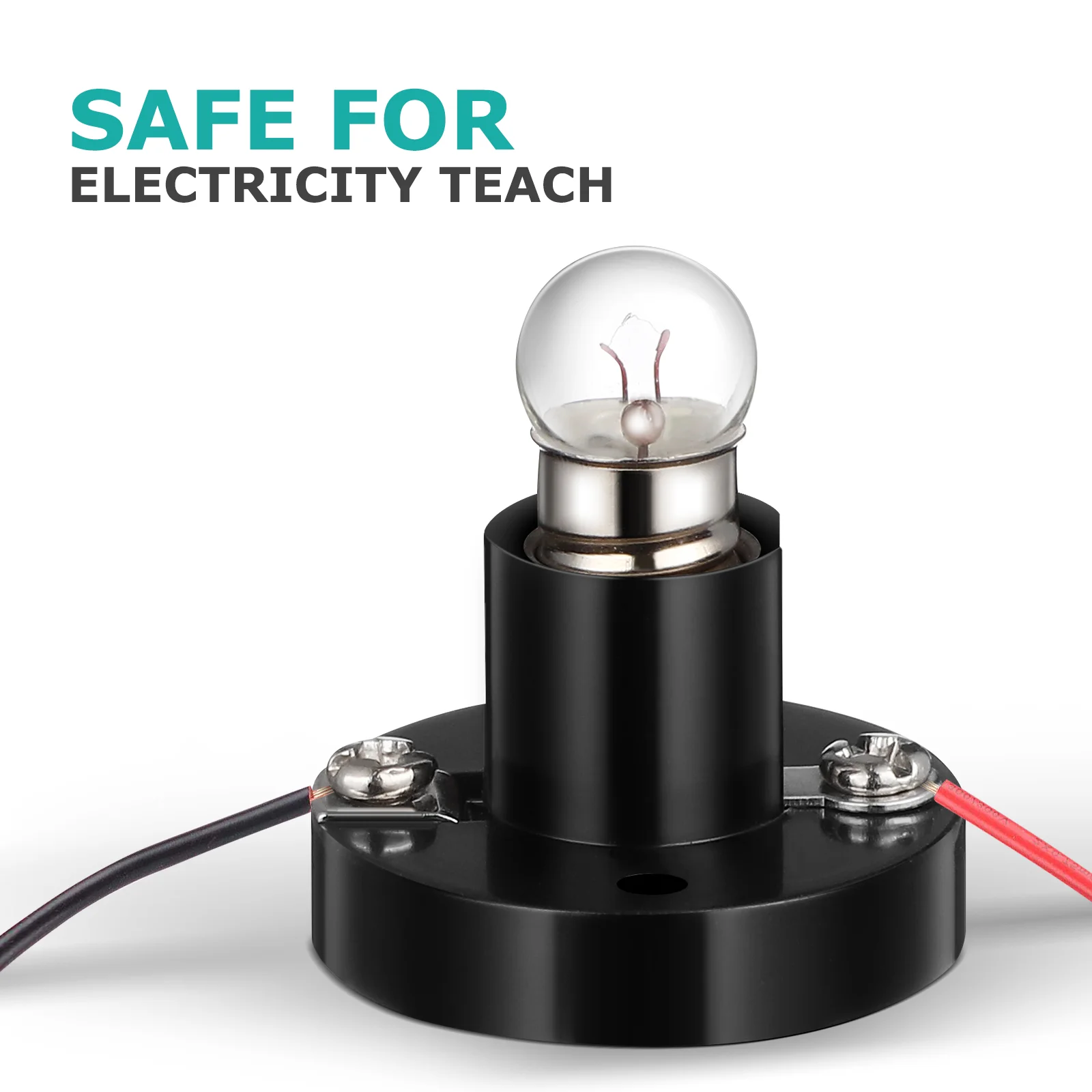 1 Set Lighting Supplies E10 Bulb Holders with Small Bulbs Safe Electricity Teaching Aids for Student Experiment