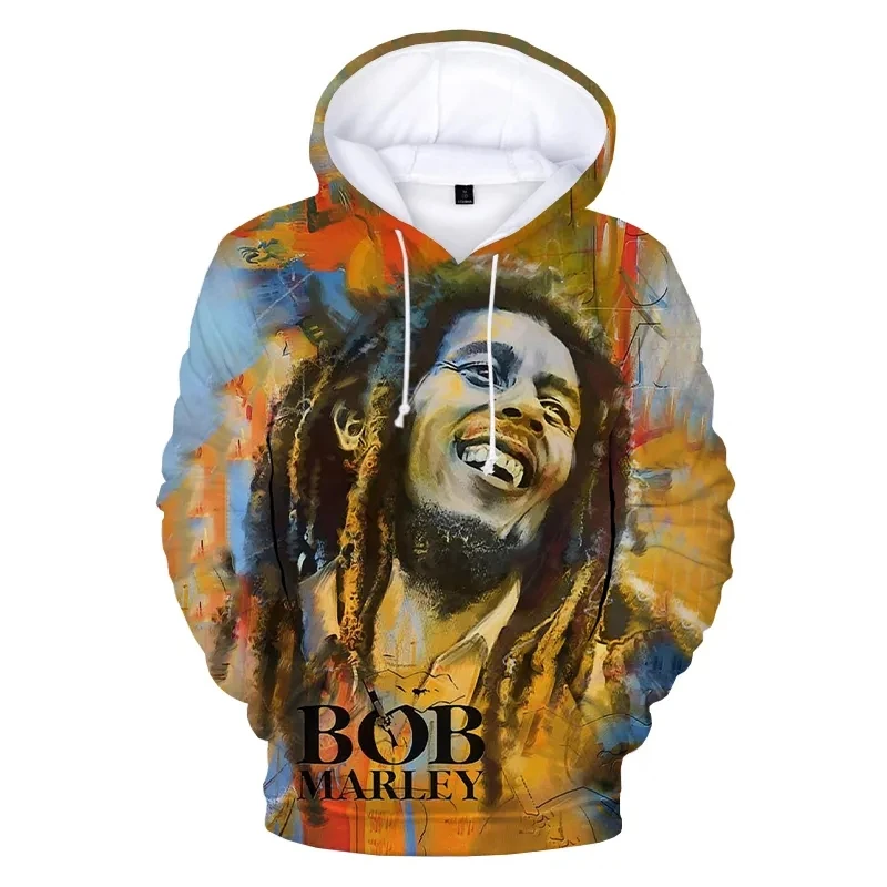 

2024 Bob Lion King Flag 3D Men Hoodies Streetwear Hooded Sweatshirts Fashion Casual Long Sleeve Hip Hop Oversized Geek Jamaica