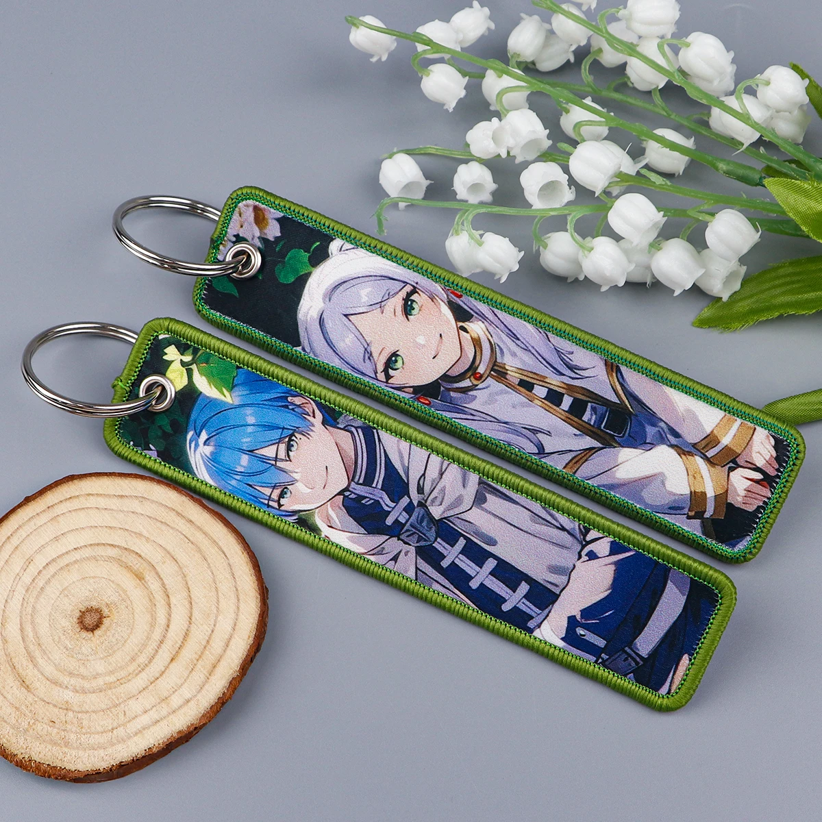 Anime-Inspired Frieren Keychain - Trendy Key Accessory
