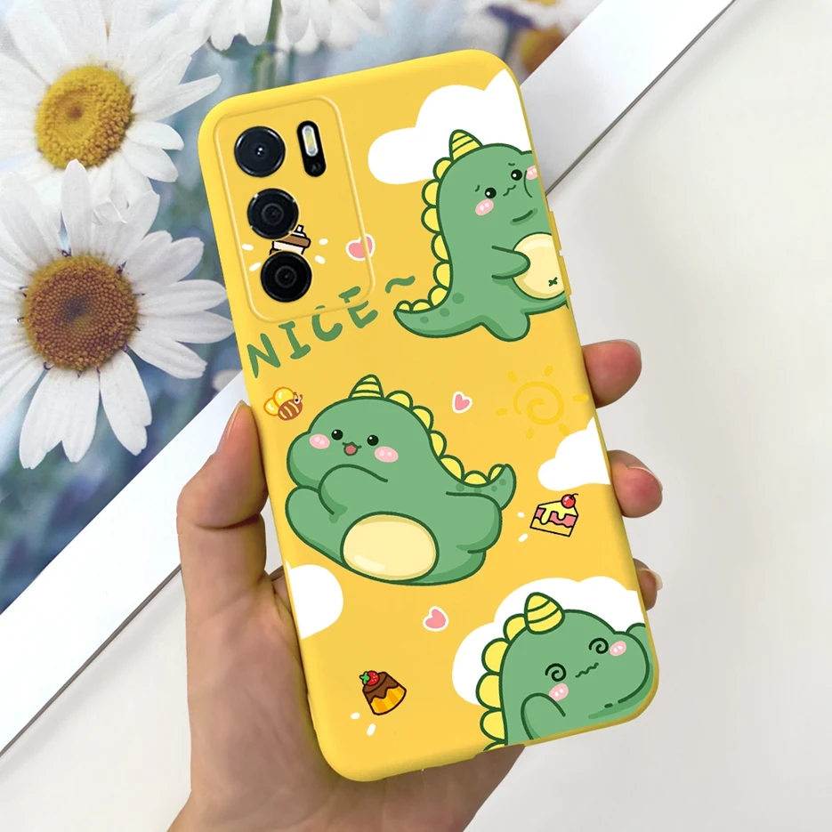Cute Dinosaur Cartoon Soft Silicone Phone Case - Decorative Back Cover & Bumper