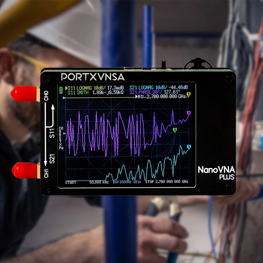 50Khz-2.7Ghz 벡터 네트워크 분석기 MF VHF UHF 안테나 테스트 분석기 전송 계수용 네트워크 안테나 분석기