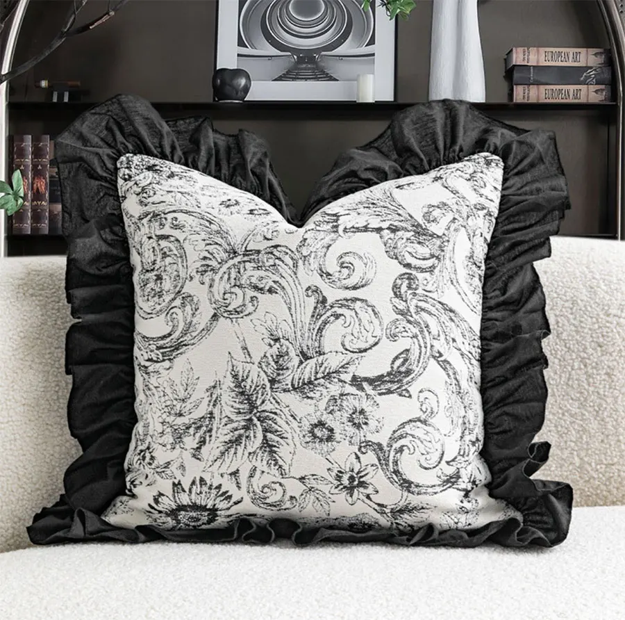 

Романтическая сказочная винтажная пасторальная Цветочная квадратная Подушка/almofadas Чехол 45 девушка, европейская ретро наволочка для подушки, домашний декор